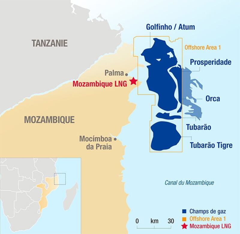 Total projet gazier Mozambique LNG GNL