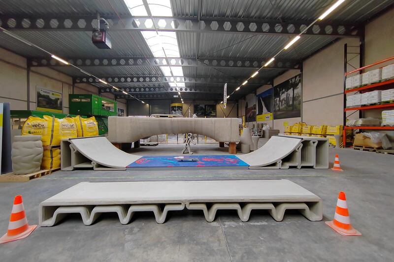 Rampe d'impression 3D en béton - Saint-Gobain Weber - Eindhoven (mai 24)